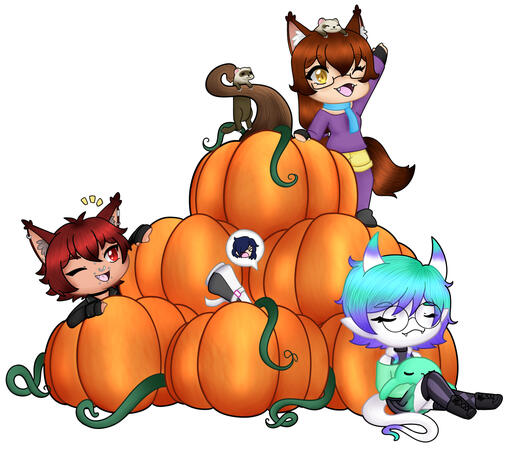 pumpkin pile